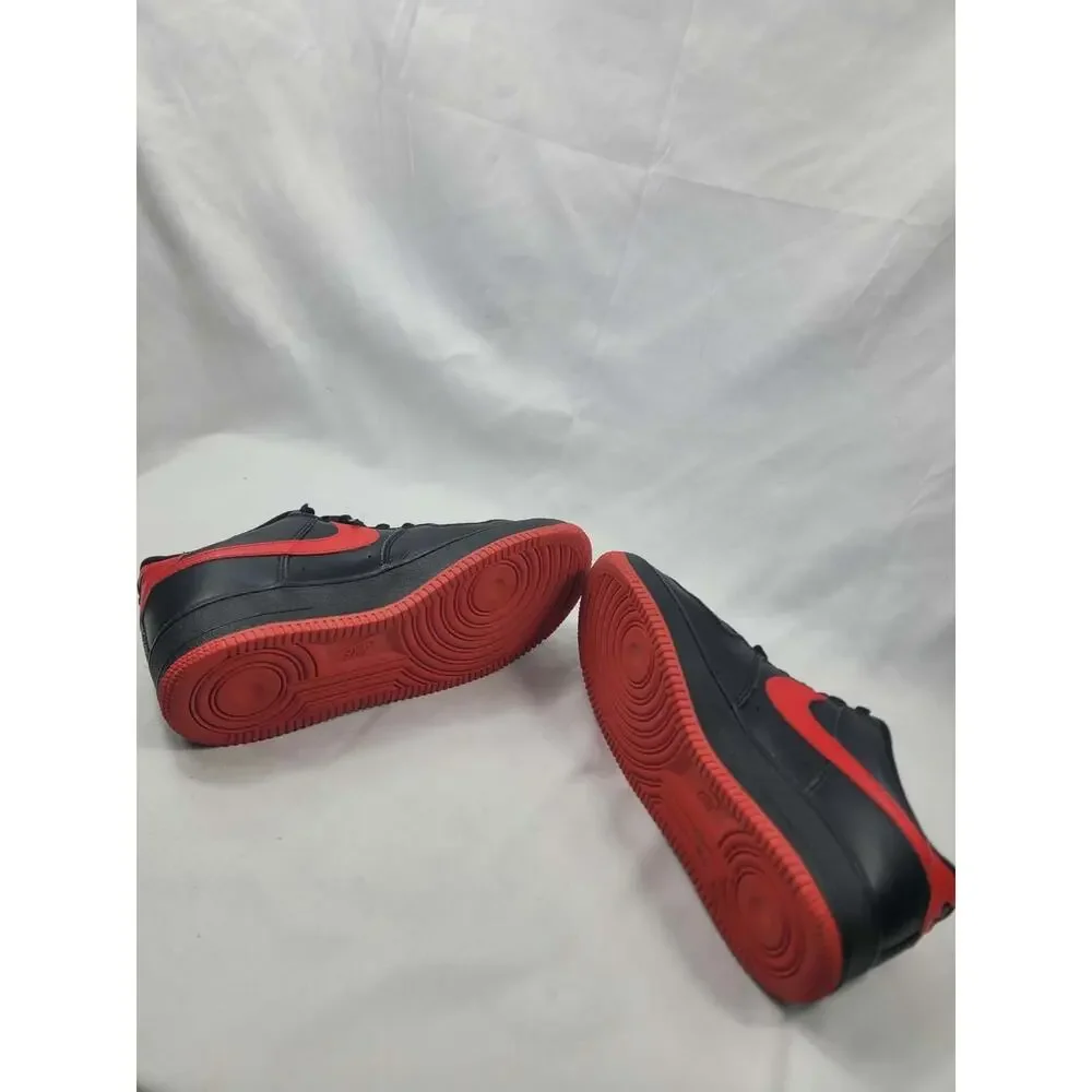 Nike Air Force 1 Low GS Bred Black University Red 6.5Y Women's 8 DH9812-001